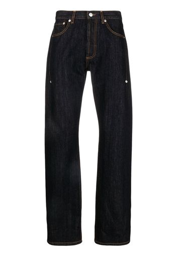 Alexander McQueen five-pocket straight-leg jeans - Blau