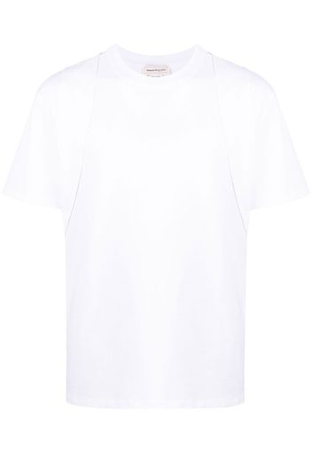 Alexander McQueen T-Shirt mit Einsätzen - Weiß