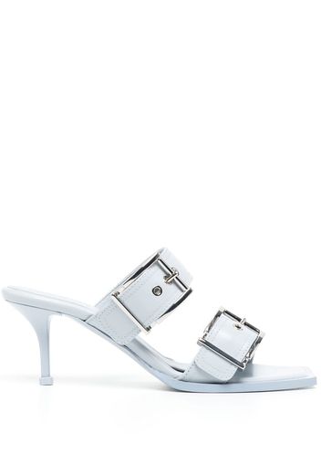 Alexander McQueen buckle-detail 60mm sandals - Blau