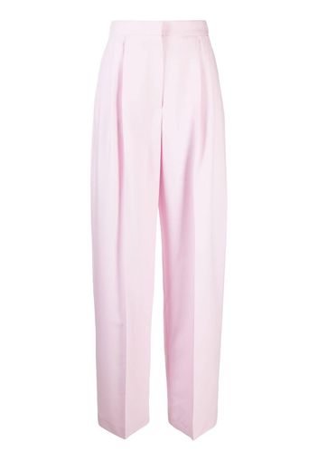 Alexander McQueen high-waisted pleated trousers - Rosa