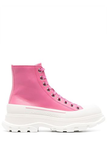 Alexander McQueen Tread Slick Stiefeletten - Rosa