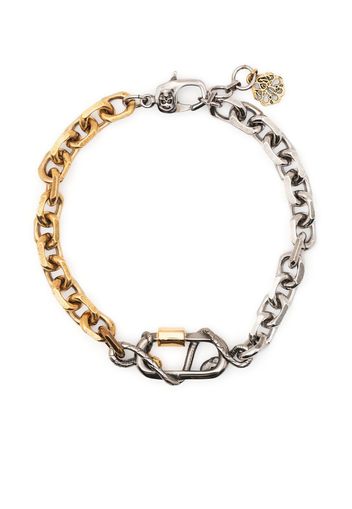 Alexander McQueen chunky chain-link bracelet - Silber