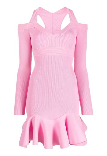 Alexander McQueen Gestricktes Midikleid - Rosa