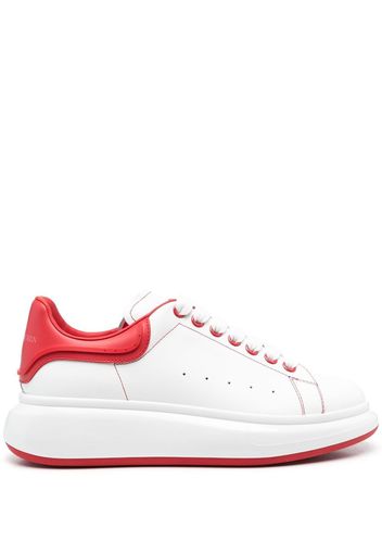 Alexander McQueen 50mm chunky lace-up leather sneakers - Weiß