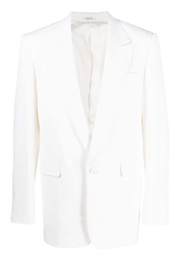 Alexander McQueen single-breasted wool blazer - Weiß