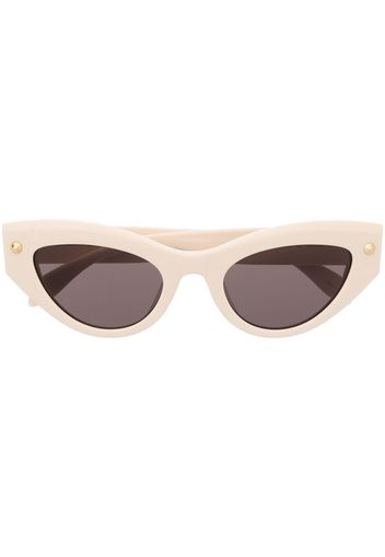 Alexander McQueen cat-eye frame sunglasses - Weiß