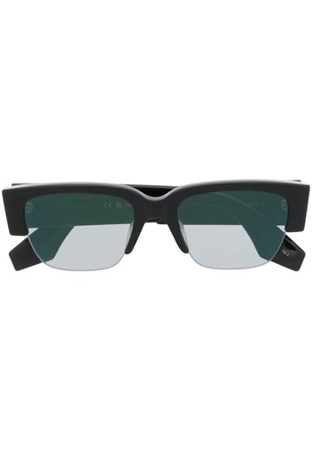 Alexander McQueen logo-print sunglasses - Schwarz