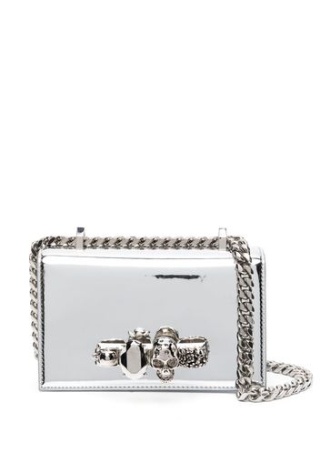 Alexander McQueen The Jewelled Satchel cross body bag - Silber