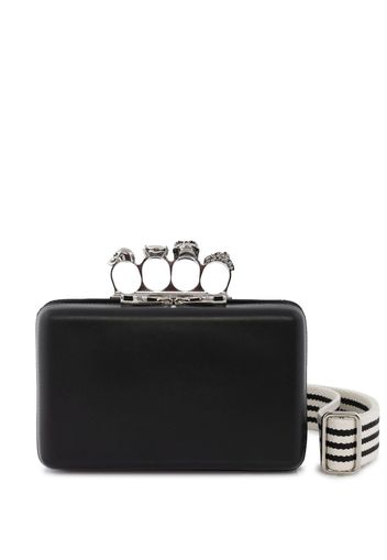 Alexander McQueen Twisted clutch bag - 1000 -Black