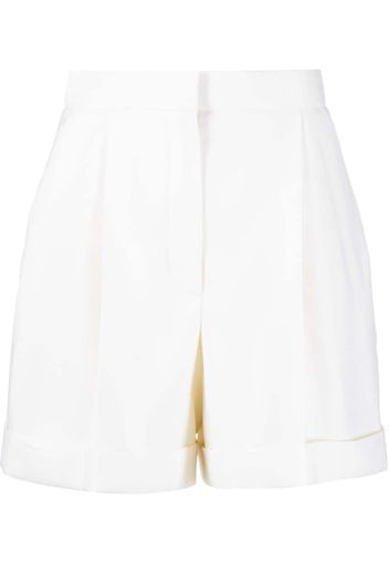 Alexander McQueen tailored high-waisted shorts - Weiß