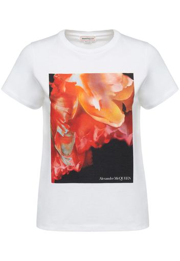 Alexander McQueen graphic-print short-sleeve T-shirt - Weiß