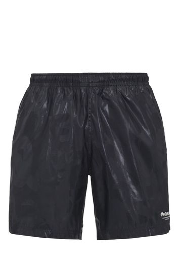 Alexander McQueen Badeshorts mit abstraktem Print - Schwarz