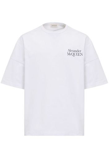 Alexander McQueen T-Shirt mit Logo-Print - Weiß