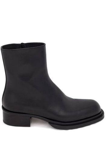 Alexander McQueen Cuban Stack Stiefel - Schwarz