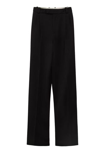 Alexander McQueen Halbhohe Straight-Leg-Hose - Schwarz