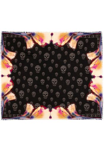 Alexander McQueen Solarised Garnet Classic silk foulard - Schwarz