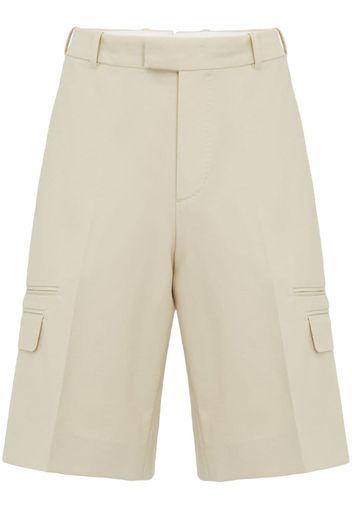 Alexander McQueen Shorts mit Klappentaschen - Blau