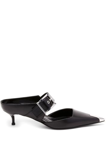 Alexander McQueen Punk Mules 40mm - Schwarz