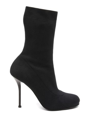 Alexander McQueen Knit Stiefel 90mm - Schwarz