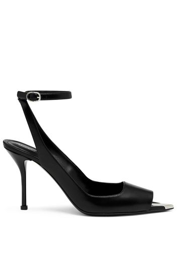 Alexander McQueen Punk 90mm ankle-strap sandal - Schwarz