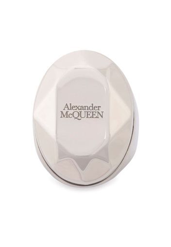 Alexander McQueen Facettierter Ring - Silber