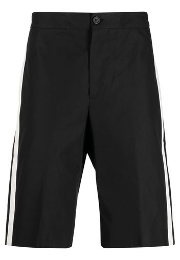 Alexander McQueen side-stripe Bermuda shorts - Schwarz