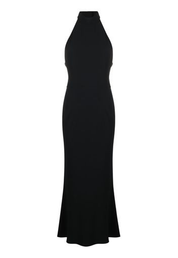 Alexander McQueen halterneck midi dress - Schwarz