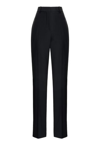 Alexander McQueen high-waisted tailored wool trousers - Schwarz