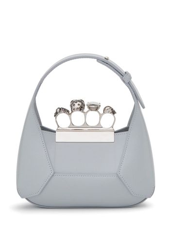 Alexander McQueen Mini Jewelled Handtasche - Grau