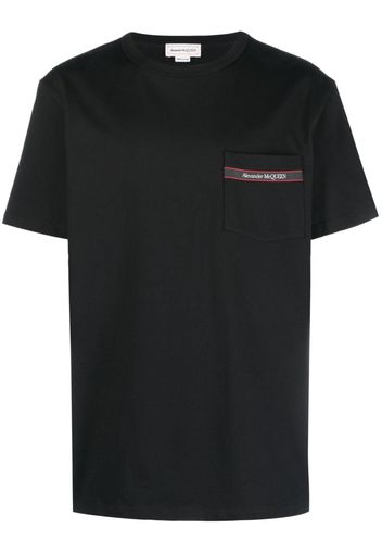 Alexander McQueen pocket cotton T-Shirt - Schwarz