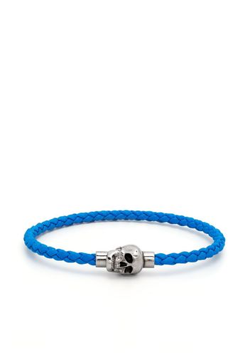 Alexander McQueen skull-pendant bracelet - Blau