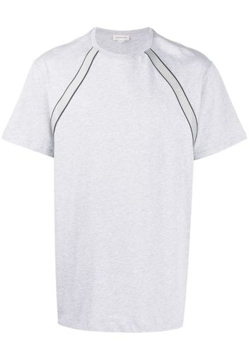 Alexander McQueen logo-tape detail T-shirt - Grau