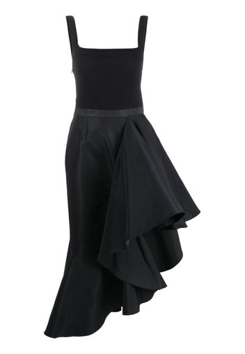 Alexander McQueen asymmetric mididress - Schwarz