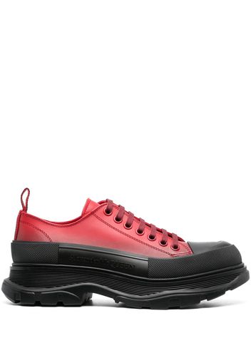 Alexander McQueen panelled low-top sneakers - Rot