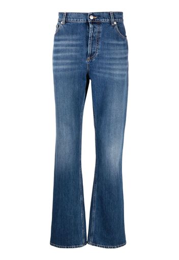 Alexander McQueen mid-rise bootcut jeans - Blau