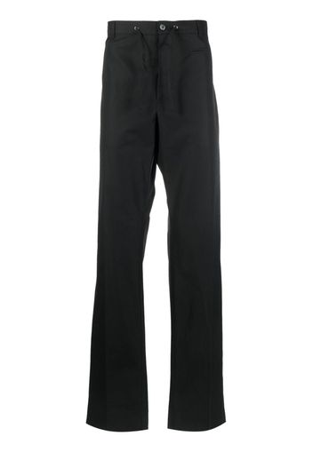 Alexander McQueen drawstring-waist straight-leg trousers - Schwarz