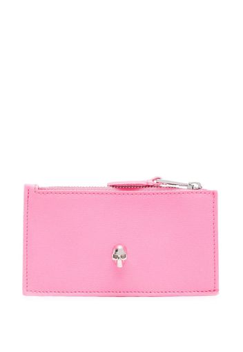 Alexander McQueen Skull leather cardholder - Rosa