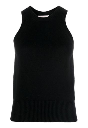 Alexander McQueen sleeveless knit top - Schwarz