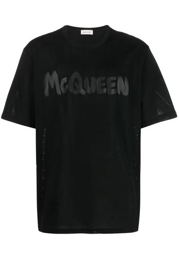 Alexander McQueen logo-print T-shirt - Schwarz