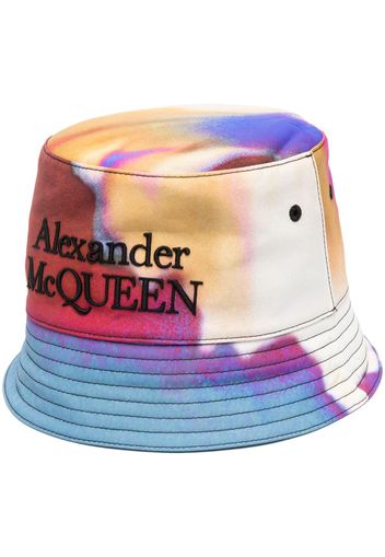 Alexander McQueen Luminous Flower bucket hat - Rot