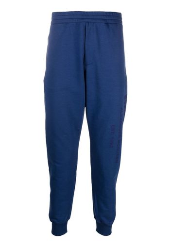 Alexander McQueen logo-print track pants - Blau