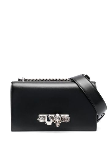 Alexander McQueen Jewelled leather shoulder bag - Schwarz