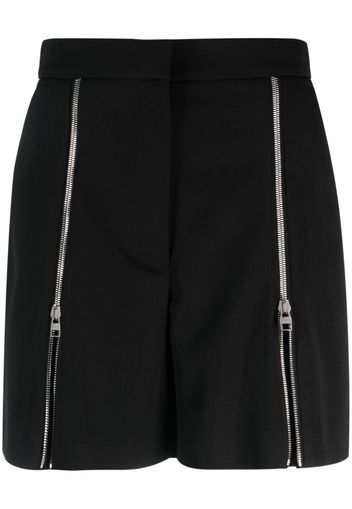 Alexander McQueen Shorts mit hohem Bund - Schwarz