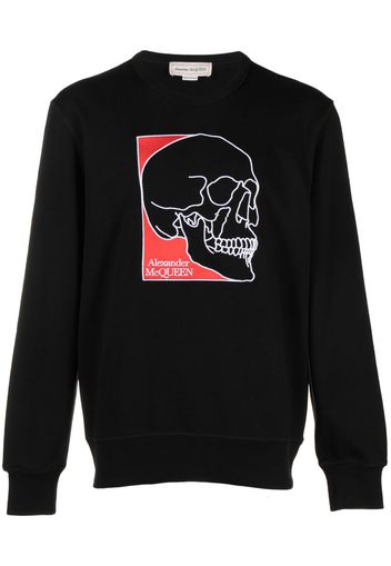 Alexander McQueen Sweatshirt mit Totenkopf-Print - Schwarz