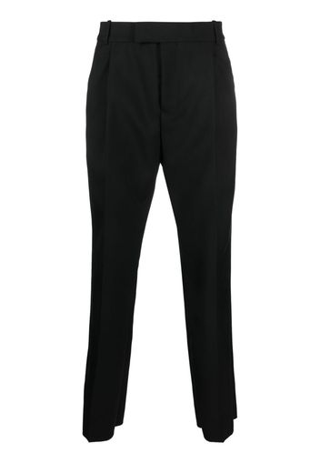 Alexander McQueen straight-leg wool trousers - Schwarz