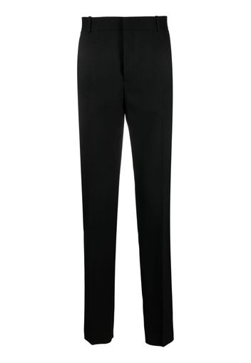 Alexander McQueen mid-rise wool tailored trousers - Schwarz