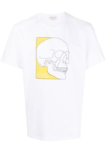 Alexander McQueen T-Shirt mit Totenkopf-Print - Weiß