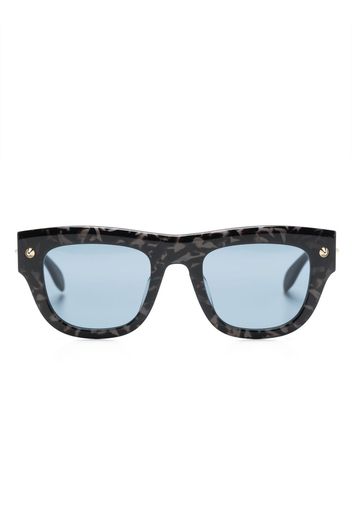 Alexander McQueen tinted tortoiseshell sunglasses - Schwarz