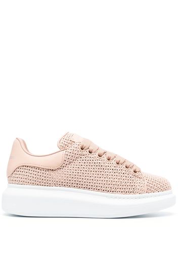 Alexander McQueen Larry raffia sneakers - Rosa