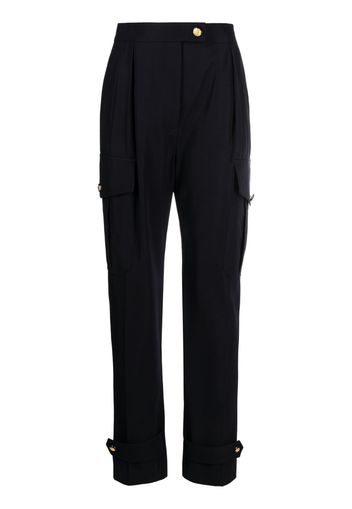 Alexander McQueen tapered cargo trousers - Blau